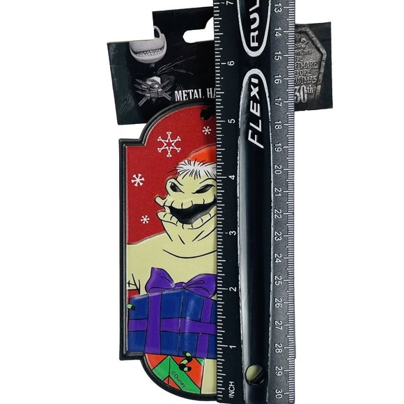 Oogie Boogie Man Nightmare Before Christmas Metal Embossed Sign Ornament 30th - Picture 6 of 6